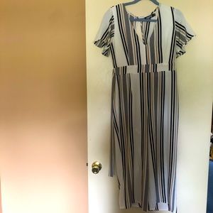 ‼️LAST CHANCE 6/30‼️ Striped Capri Jumpsuit